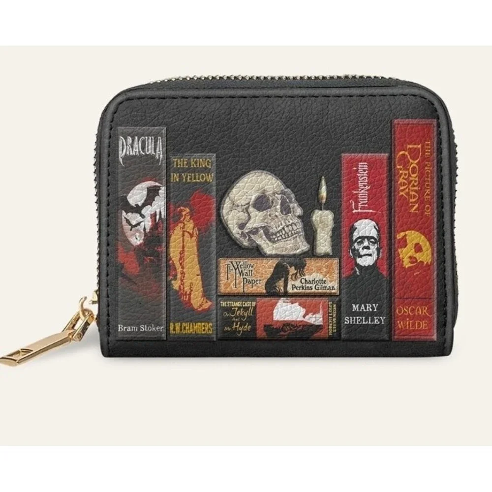 The Codex Of Gothic Tales Mini Wallet Horror Goth Halloween Deadlight Black New